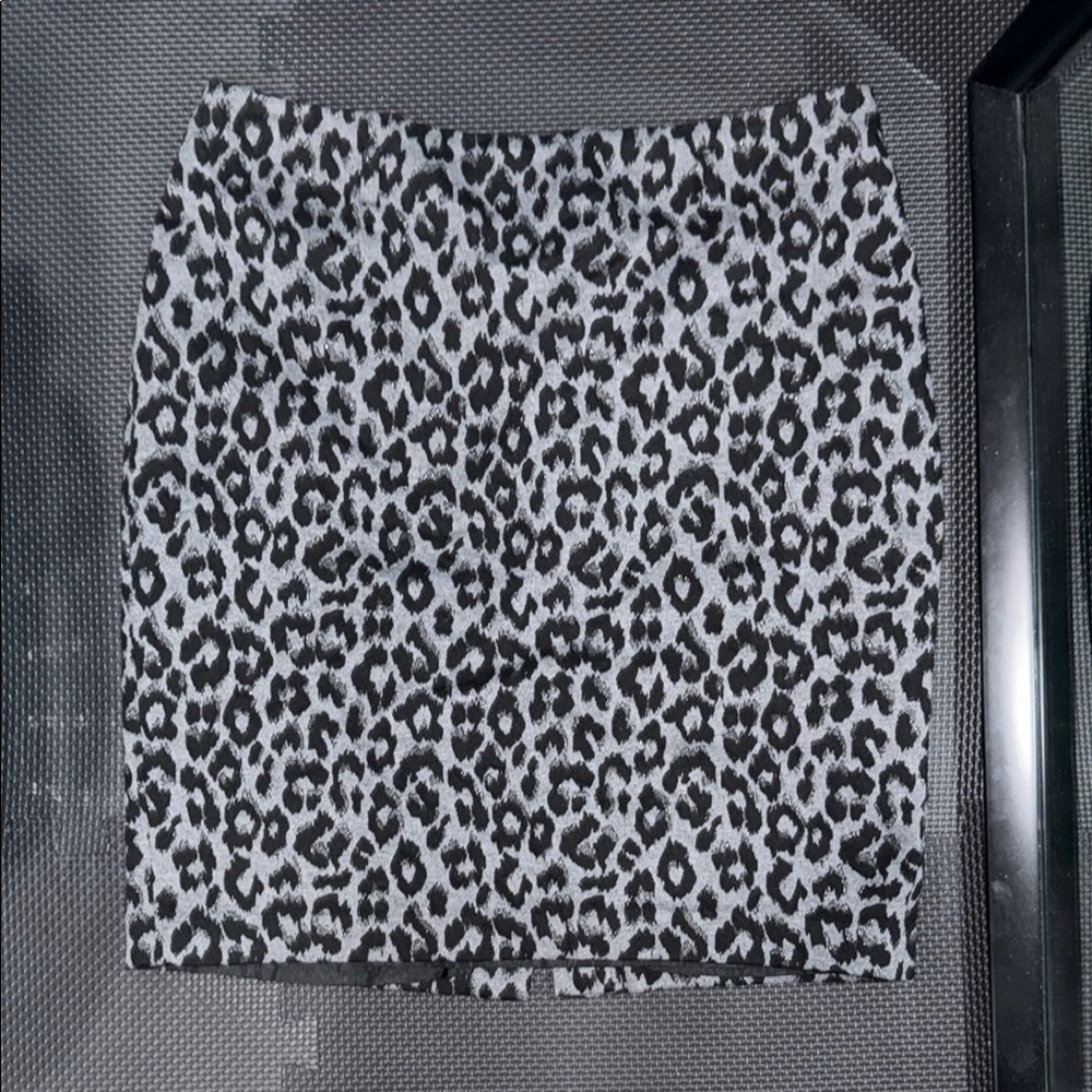 Charter Club Black and White Cheetah Mini Pencil Skirt Cocktail